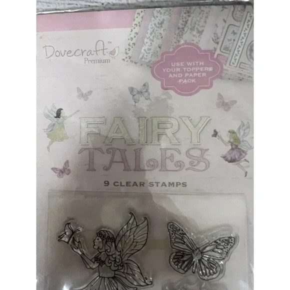 New Dovecraft Fairy Tales 9 Clear Photopolymer Stamps Cardmaking Scrapbooking - Picture 3 of 5